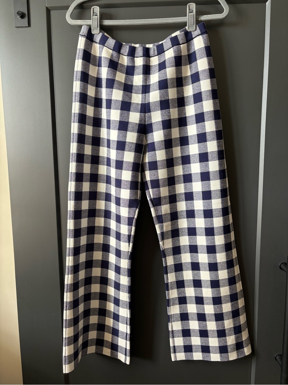 SER.O.YA Talia Trouser | Navy and White Gingham
